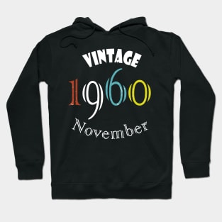 1960 - Vintage novomber Birthday Hoodie